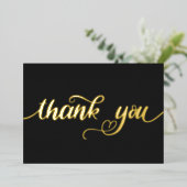 Aangepaste minimale moderne cute hart zwarte bedan folie feestdagenkaart (Staand Voorkant)