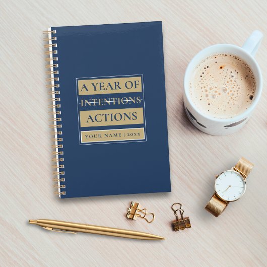 Aangepaste minimale planner met naam, jaar & titel