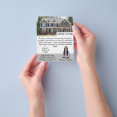 Aangepaste minimale professionele onroerend goed flyer (Hand)