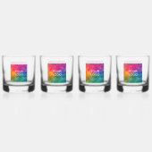 Aangepaste Minimale Sjabloon Zakelijke Logo Set va Whisky Glas (Voorkant)