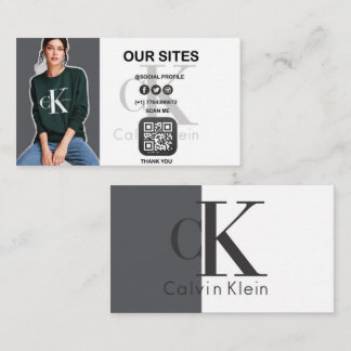 aangepaste minimale visitekaartje met QR-code – mo