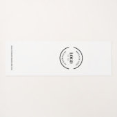 Aangepaste minimale White Business Logo-website Yogamat (Achterkant (horizontaal))