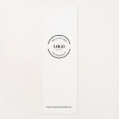 Aangepaste minimale White Business Logo-website Yogamat (Voorkant)