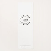 Aangepaste minimale White Business Logo-website Yogamat (Achterkant)