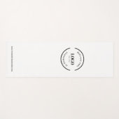 Aangepaste minimale White Business Logo-website Yogamat (Voorkant (horizontaal))