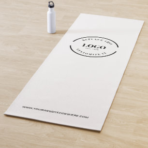 Aangepaste minimale White Business Logo-website Yogamat