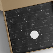 Aangepaste minimale zwarte Logo verpakking Tissuepapier