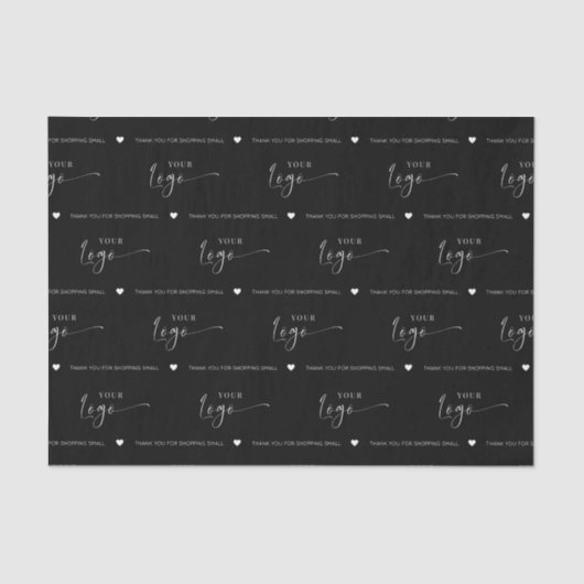 Aangepaste minimale zwarte Logo verpakking Tissuepapier (Voorkant)