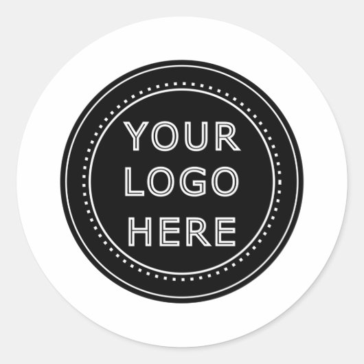 Aangepaste Minimalist, eenvoudig & modern Ronde Sticker (Voorkant)