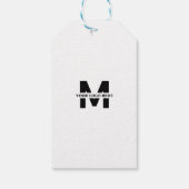 Aangepaste minimalist met liefdescadeaus cadeaulabel (Achterkant)