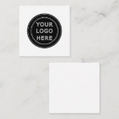 Aangepaste minimalistisch, eenvoudig & modern informatiekaartje (Voorkant / Achterkant)