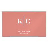 Aangepaste minimalistisch, eenvoudig & modern magnetisch visitekaartje (Voorkant)