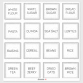 Aangepaste minimalistische 16 wittevierkant sticke sticker (Vel)