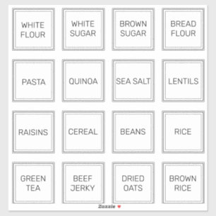 Aangepaste minimalistische 16 wittevierkant sticke sticker