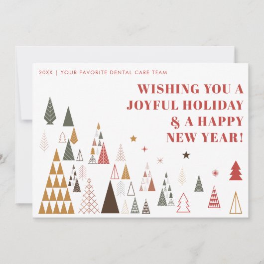 Aangepaste minimalistische bedrijf Logo Business C Feestdagenkaart (Voorkant)