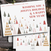 Aangepaste minimalistische bedrijf Logo Business C Feestdagenkaart