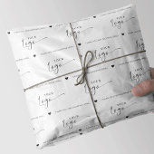 Aangepaste minimalistische bedrijfsverpakking voor tissuepapier