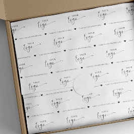 Aangepaste minimalistische bedrijfsverpakking voor tissuepapier