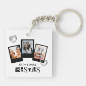 Aangepaste minimalistische beste vriend ooit BFF f Sleutelhanger (Achterkant)