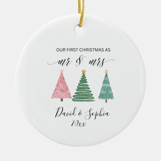 aangepaste minimalistische boho met de hand geteke keramisch ornament (Voorkant)