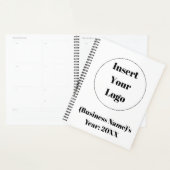 Aangepaste minimalistische business year planner (Display)