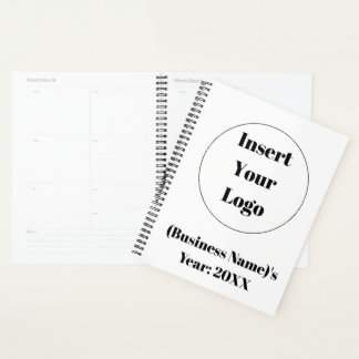 Aangepaste minimalistische business year planner