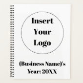 Aangepaste minimalistische business year planner (Voorkant)