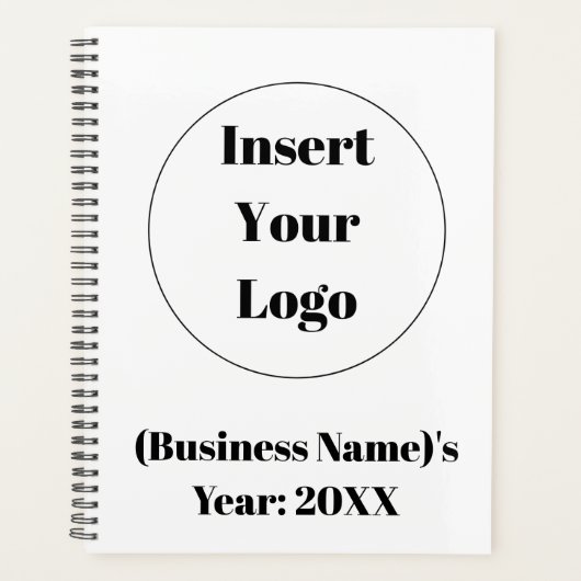 Aangepaste minimalistische business year planner (Voorkant)