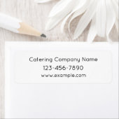 Aangepaste Minimalistische Catering Voedsel Bedrij Etiket (Insitu)