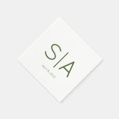 Aangepaste minimalistische cocktail Napkins Servet (Hoek)