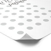Aangepaste Minimalistische Consistentie Motivatiep Poster (Hoek)
