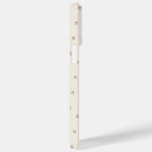 Aangepaste minimalistische crème Case-Mate iPhone case (Achterkant / Rechts)