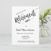 Aangepaste minimalistische Eenvoudige aftredingpar Kaart (Staand voorkant)