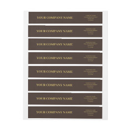 Aangepaste minimalistische Eenvoudige Bruin & Goud