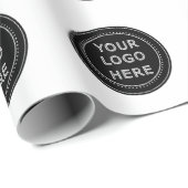 Aangepaste minimalistische, eenvoudige & moderne s cadeaupapier (Rol Hoek)