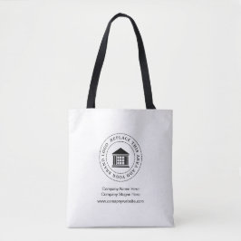 Aangepaste Minimalistische Eenvoudige Zakelijke Lo Tote Bag