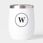 Aangepaste minimalistische elegante monogram (Achterkant)