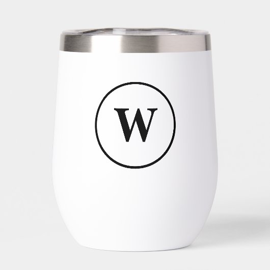 Aangepaste minimalistische elegante monogram (Achterkant)