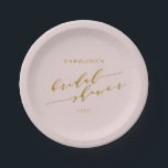 Aangepaste minimalistische elegante roze Vrijgezel Papieren Bordje<br><div class="desc">Verhoog uw vrijgezellenfeest eetervaring met deze Custom Minimalist Elegant Roze Vrijgezellenfeest Papier Borden. Met een zacht roze achtergrond en een eigentijdse, elegante typografie combineren deze borden praktisch nut met stijl. Perfect voor het toevoegen van een chique en samenhangende look aan uw evenement, ze kunnen worden gepersonaliseerd om de bruid-to-be te...</div>