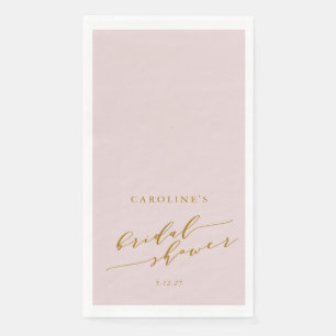 Aangepaste minimalistische elegante roze Vrijgezel Servet