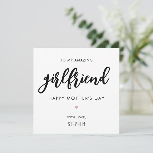 Aangepaste minimalistische en moderne vriend Moede Kaart (Staand voorkant)