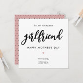 Aangepaste minimalistische en moderne vriend Moede Kaart (Voorkant / Achterkant in situ)