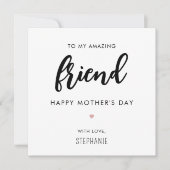 Aangepaste minimalistische en moderne vriend Moede Kaart (Voorkant)