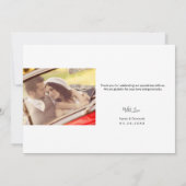 Aangepaste minimalistische foto's van het Manuscri Bedankkaart (Achterkant)