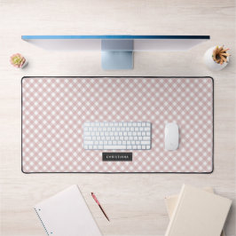 Aangepaste minimalistische gedempte roze schaduw g bureaumat