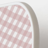 Aangepaste minimalistische gedempte roze schaduw g pickleball paddle (Links Detail)