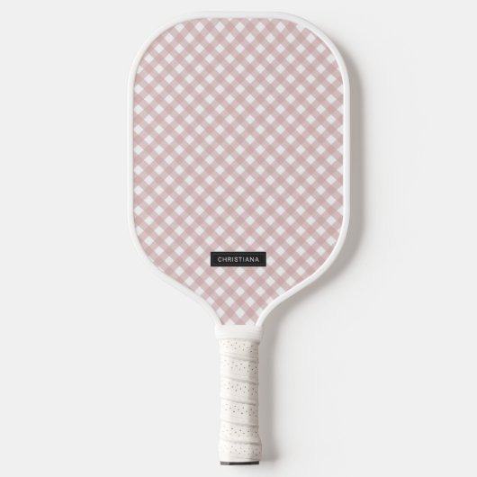 Aangepaste minimalistische gedempte roze schaduw g pickleball paddle (Voorkant)