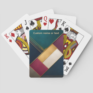 Aangepaste Minimalistische Geometrische Pokerkaarten