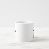 Aangepaste Minimalistische Gepersonaliseerde Bedri Espresso Kop (Voorkant)
