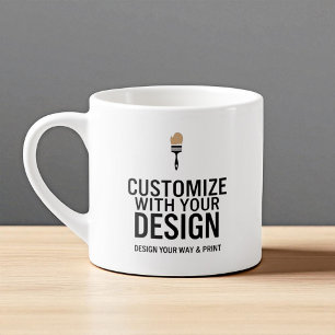 Aangepaste Minimalistische Gepersonaliseerde Bedri Espresso Kop